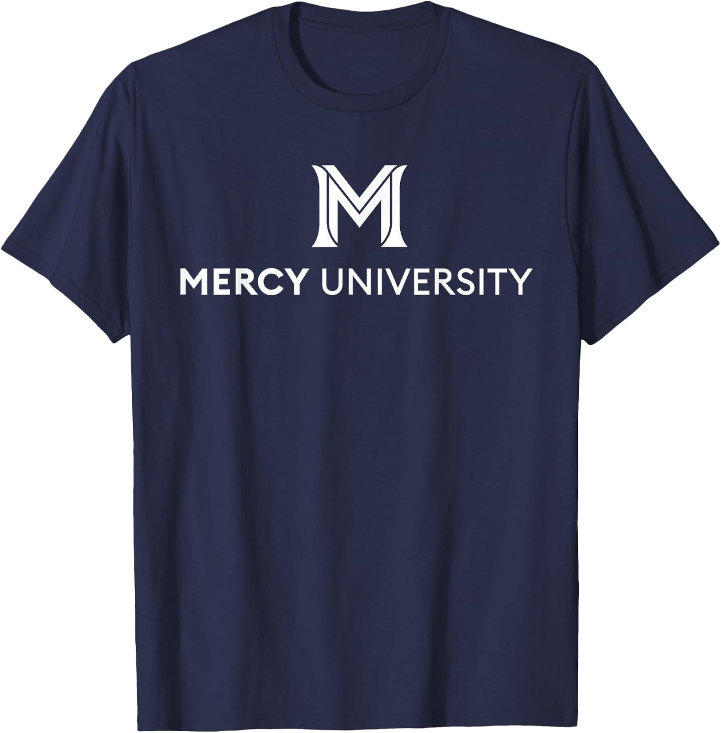 Mercy University Mavericks M logo T-Shirt - T-Shirt | Navy