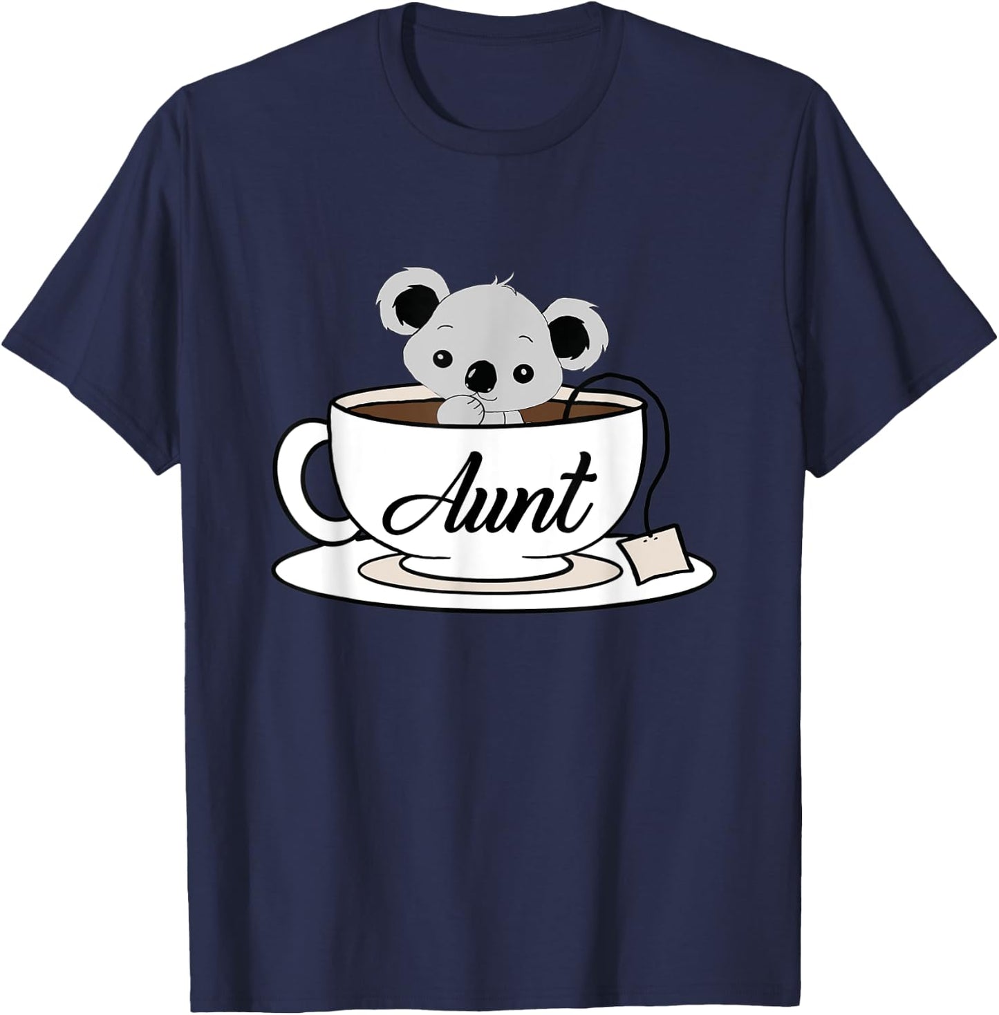 Koala Tea Aunt Tea Lover Gift Funny Koala T-Shirt - T-Shirt | Navy