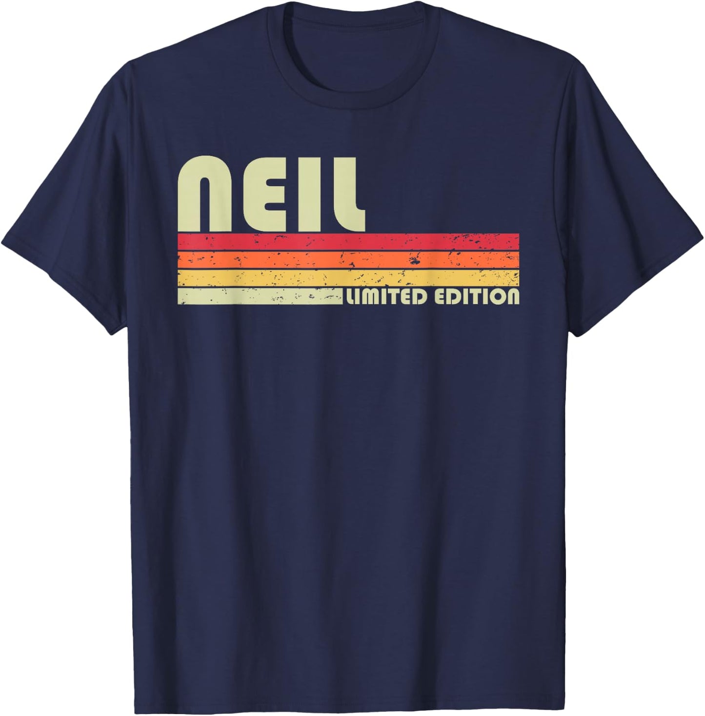 Neil Gift Name Personalized Funny Retro Vintage Birthday Small T-Shirt - T-Shirt | Navy