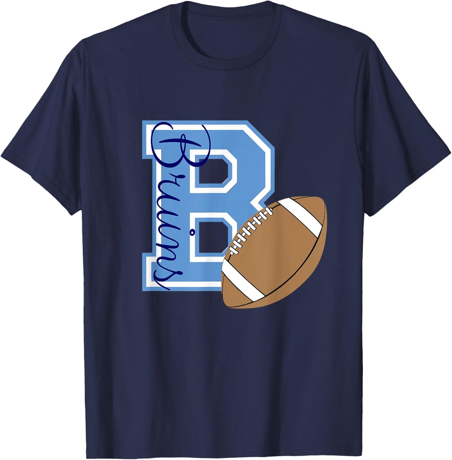 Bartlesville Bruins Football T-Shirt - T-Shirt | Navy