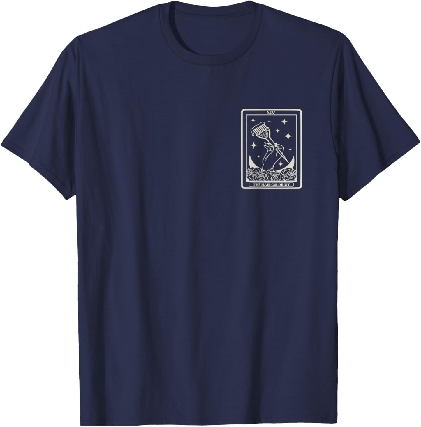 The Hair Colorist Tarot Card The Hair Colorist T-Shirt - T-Shirt | Navy
