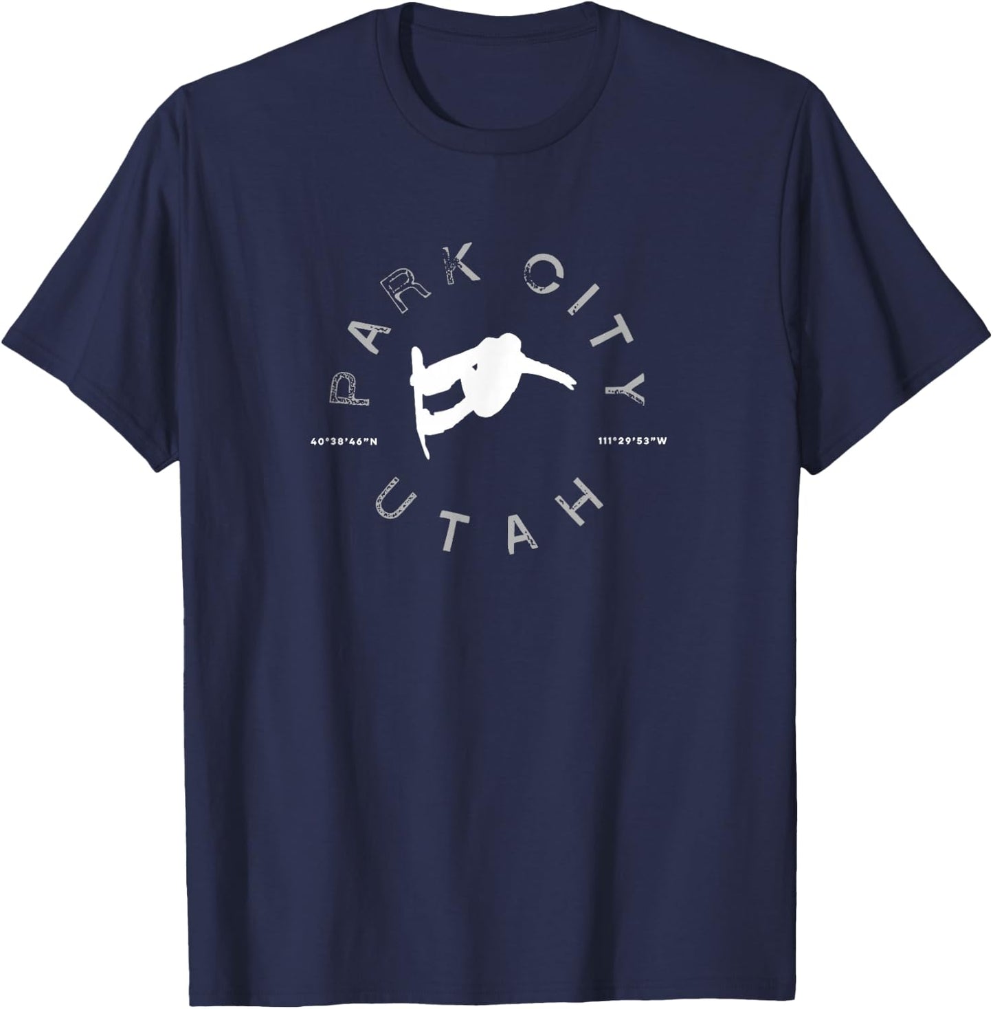 Park City Utah Graphic Vintage Retro Snowboarding T T-Shirt - T-Shirt | Navy