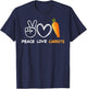 Peace Love Carrots Fresh Carrot Gifts Vegetable Lover Vegan T-Shirt - T-Shirt | Navy