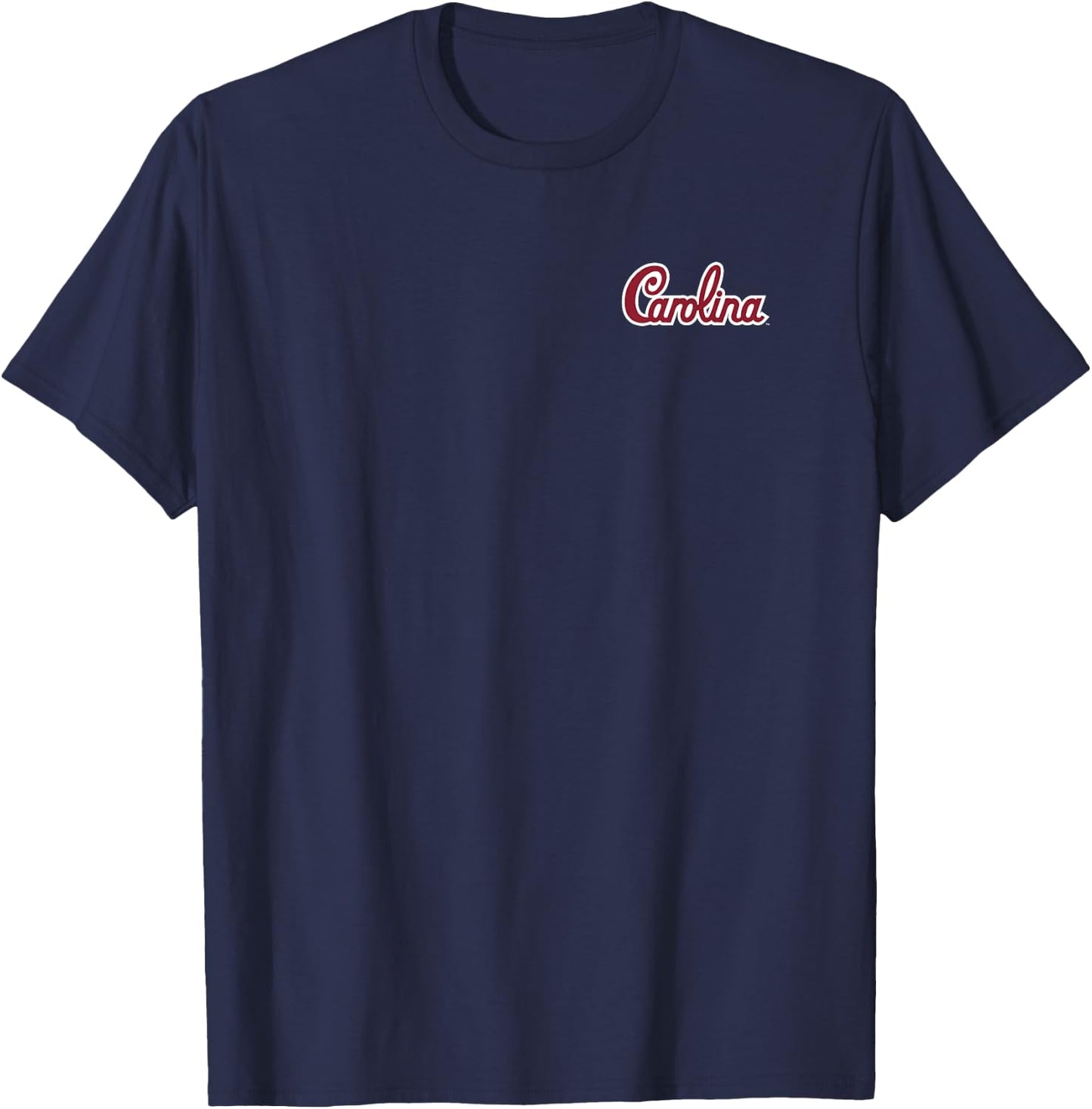 South Carolina Gamecocks Front/Back Football Helmet Black T-Shirt - T-Shirt | Navy
