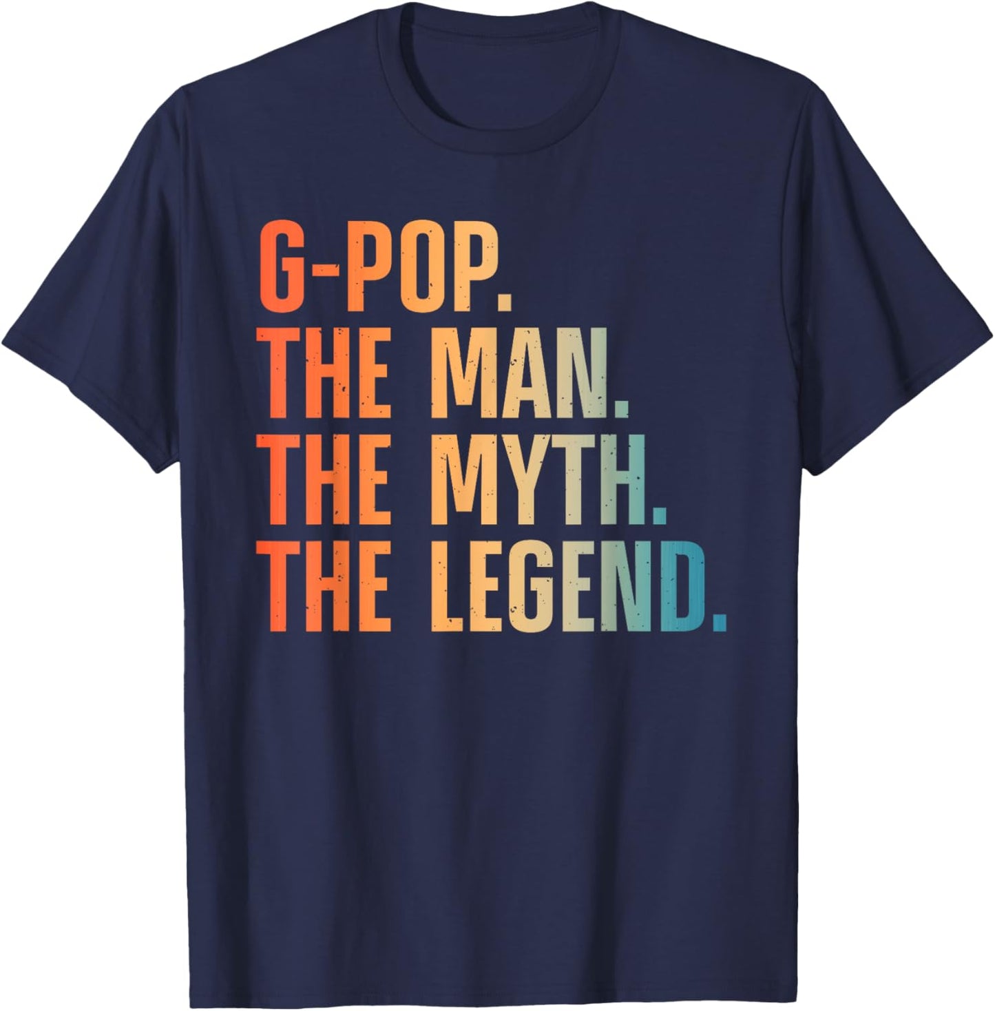 Funny G-Pop Art For Grandpa Grandfather From Grandkids G-Pop T-Shirt - T-Shirt | Navy