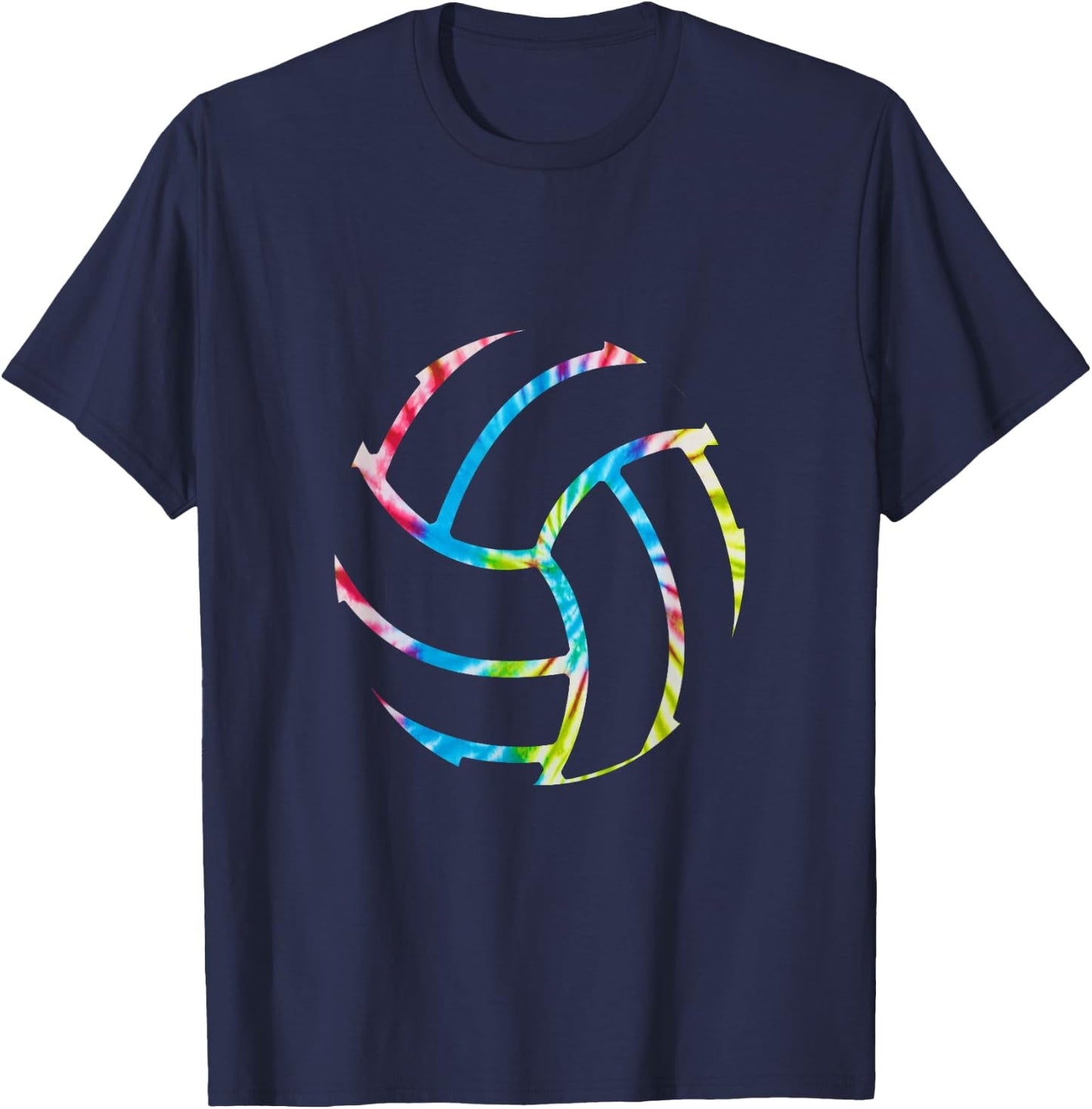 Volleyball stuff attire tie dye Gift a teen girl player T-Shirt - T-Shirt | Navy