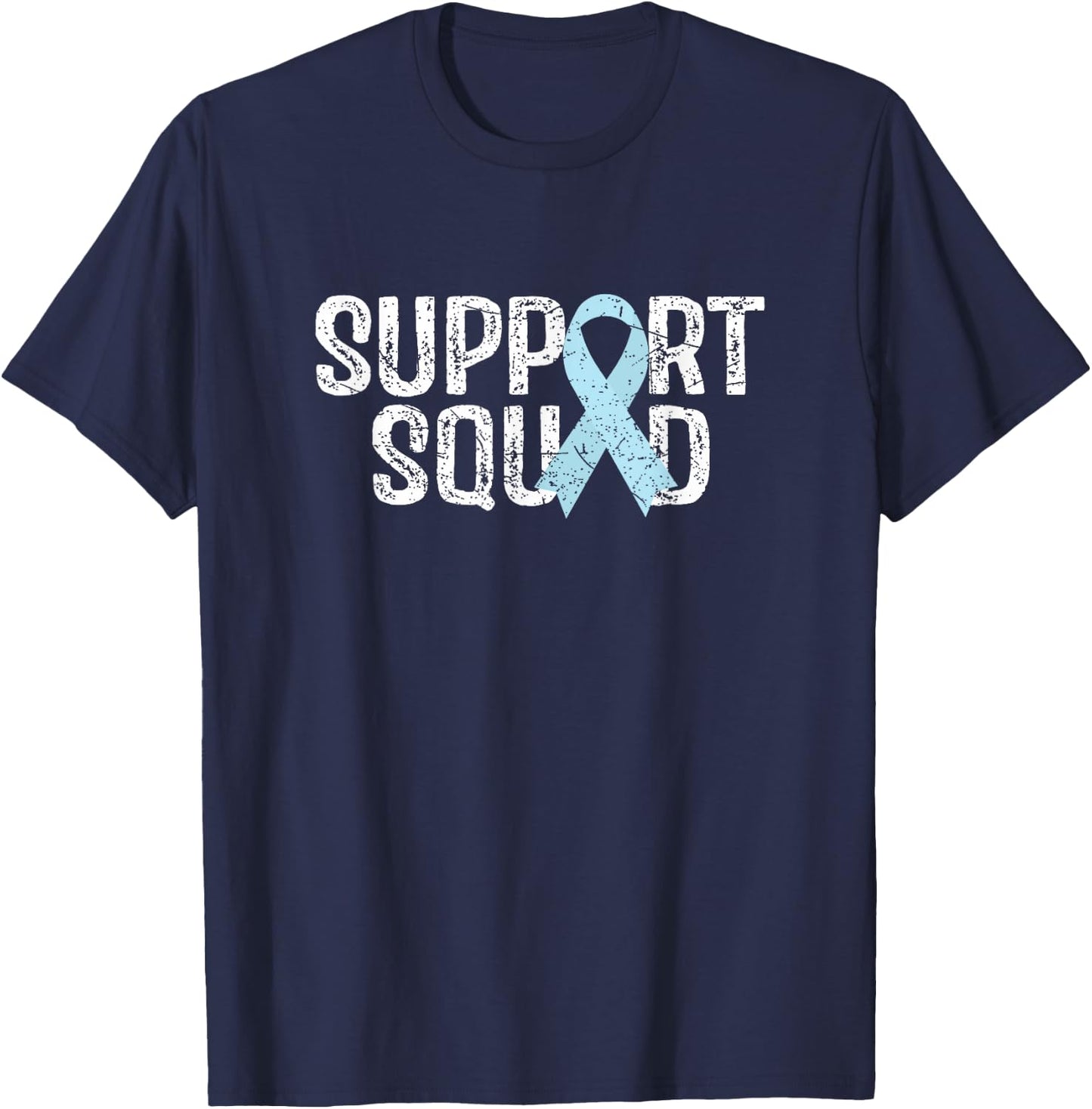Support Squad Prostate Cancer Awareness T-Shirt - T-Shirt | Navy