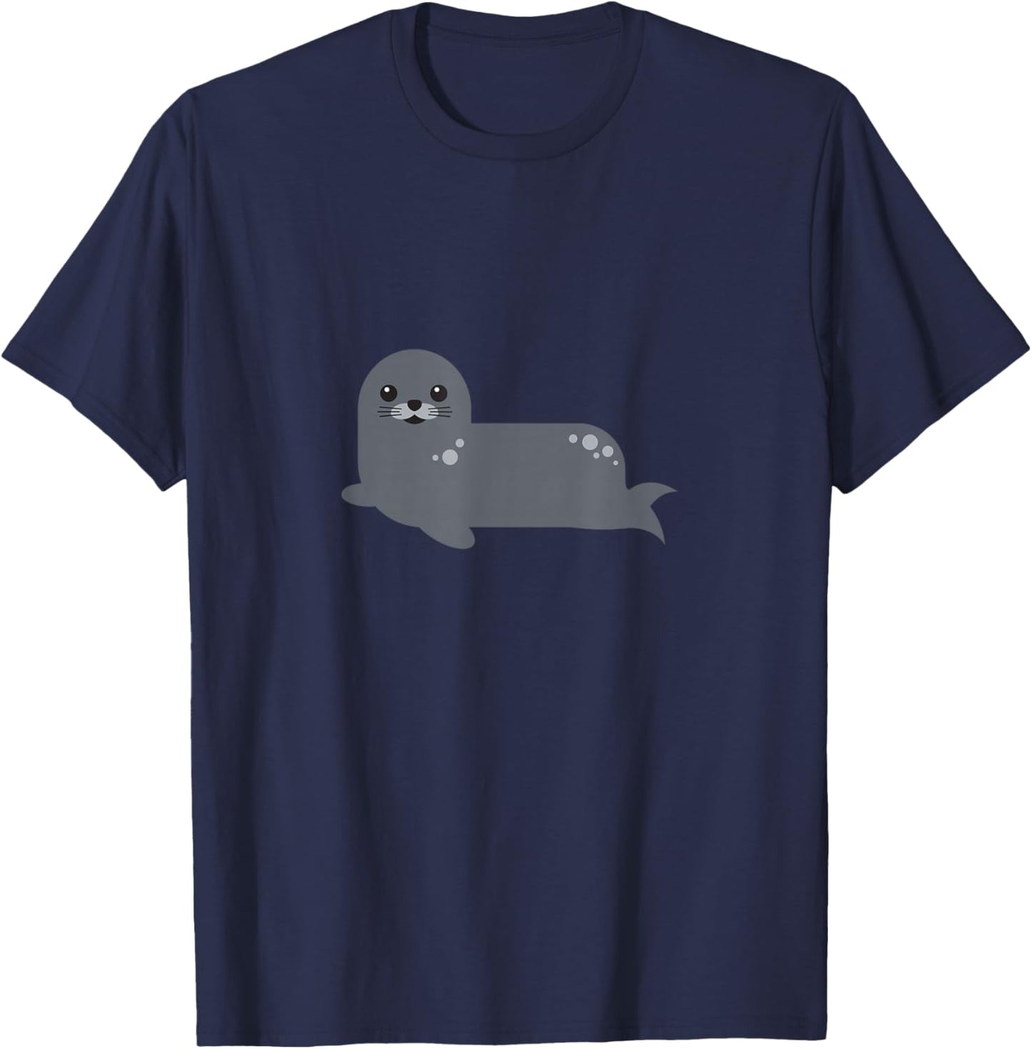 Lustiger Seehund für Kinder, Motiv: Atlantik T-Shirt - T-Shirt | Navy