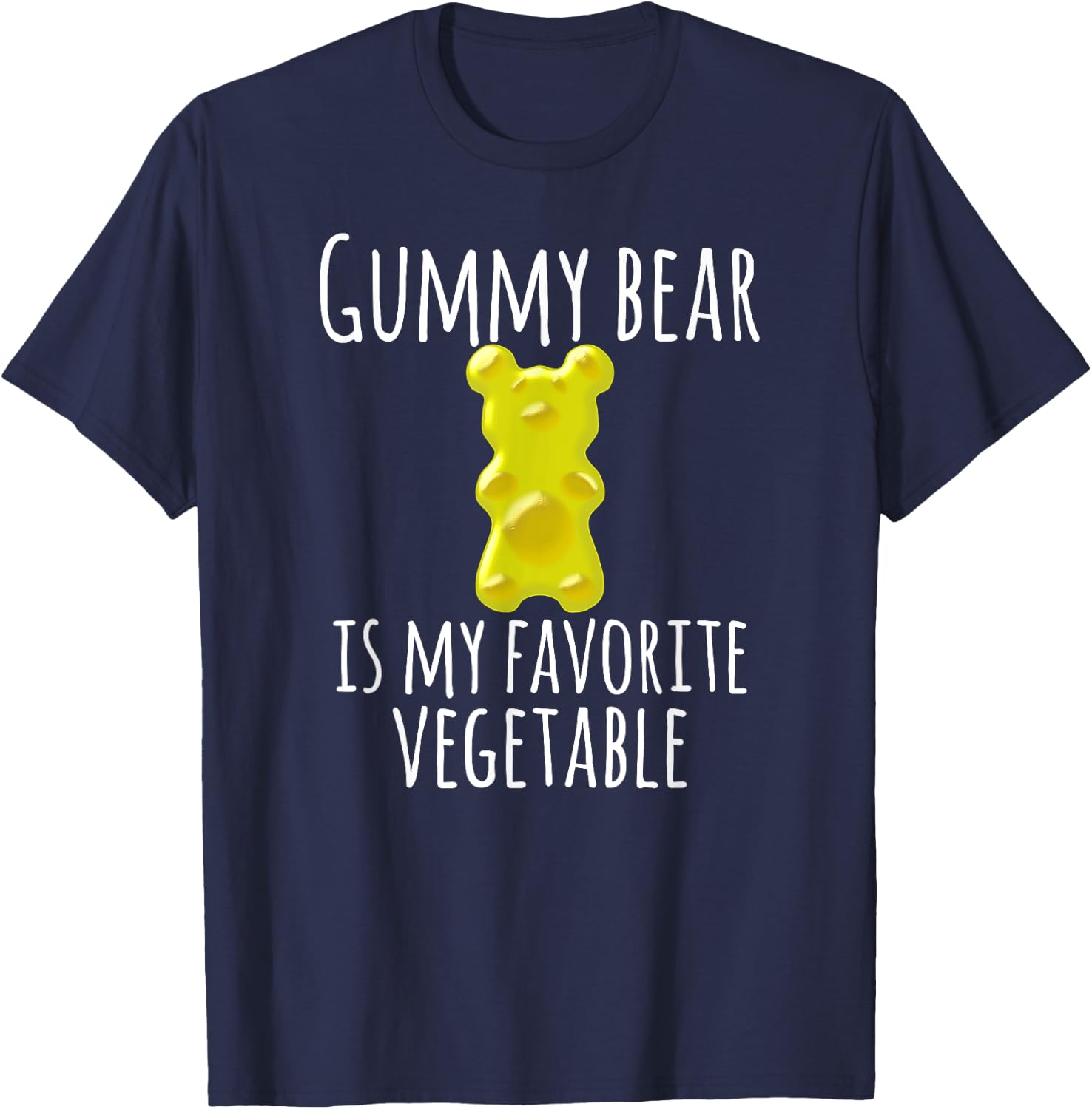 Love Gummy Bear Gift Adults And Kids -Kids Black Small Classic Fit Short Sleeve T-Shirt - T-Shirt | Navy