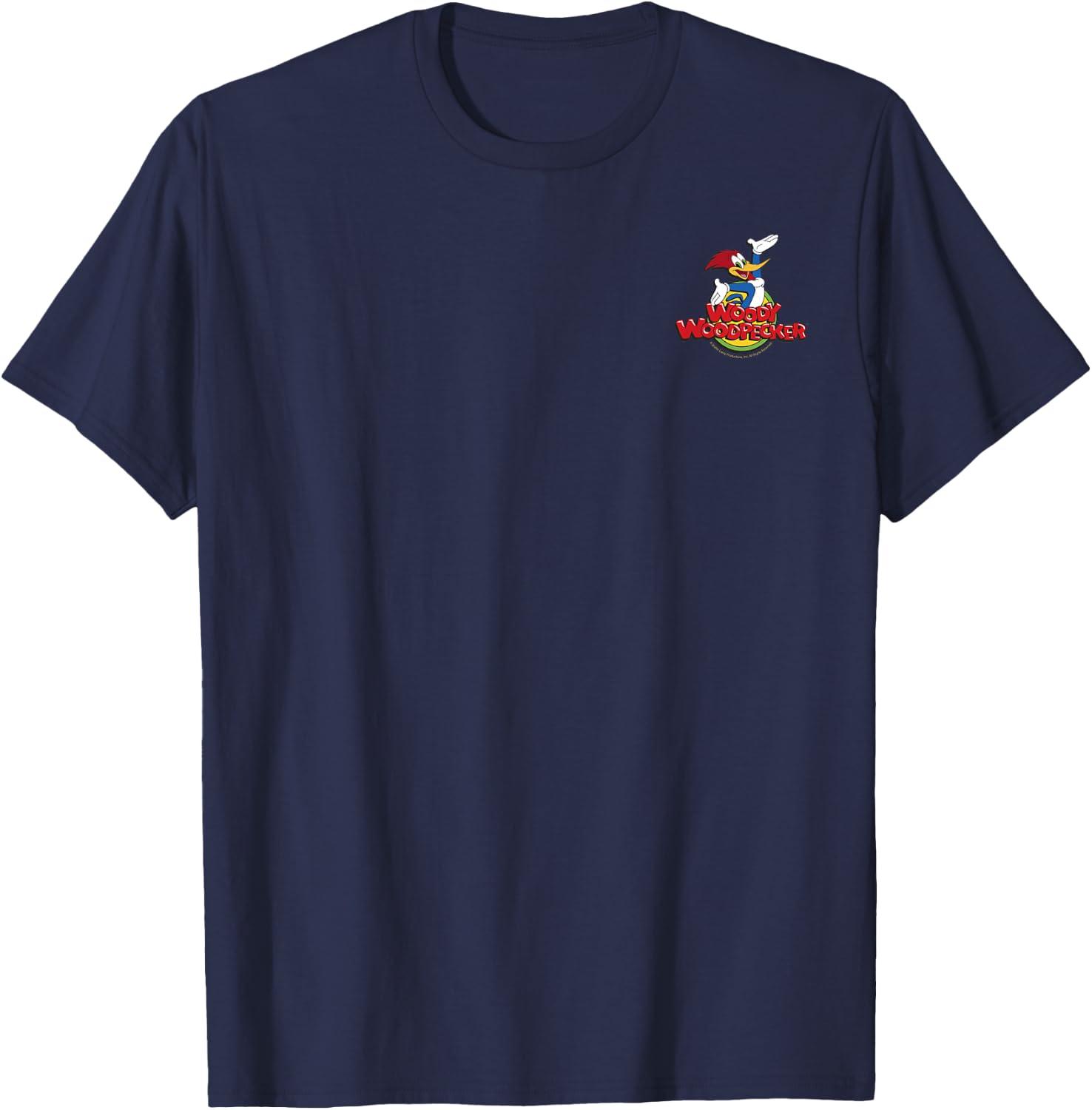 Woody Woodpecker Vintage Pocket Logo T-Shirt - T-Shirt | Navy
