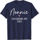 Nonnie Like A Grandma Only Cooler Heart Mother's Day Nonnie T-Shirt - T-Shirt | Navy