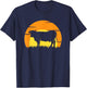 Cow Retro T-Shirt - T-Shirt | Navy