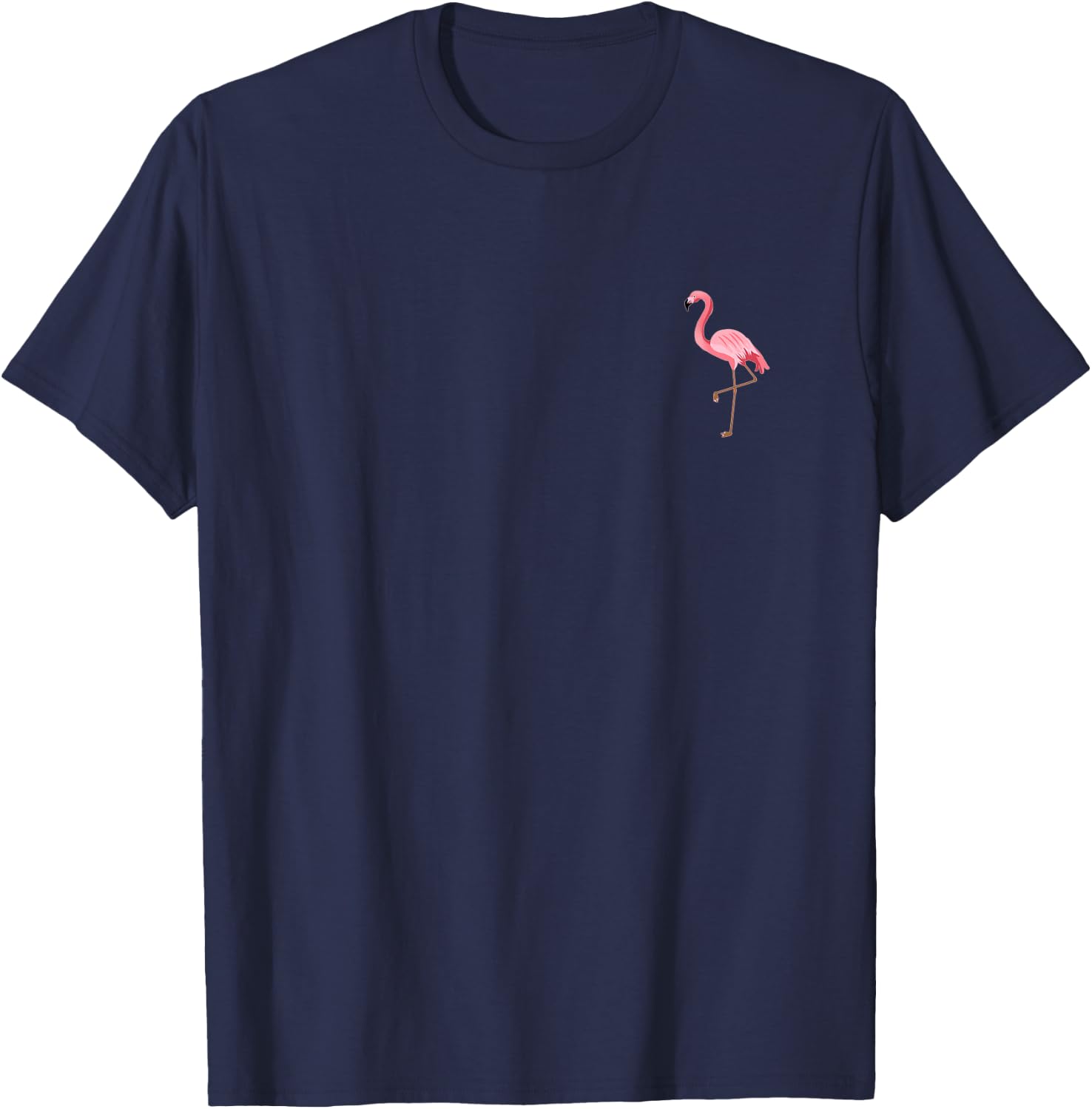 Flamingo Pocket Shirt Pink Flamingo Logo T-Shirt - T-Shirt | Navy