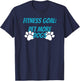 Fitness Goals Pet More Dogs | Dog Lover Apparel Women Kids T-Shirt - T-Shirt | Navy
