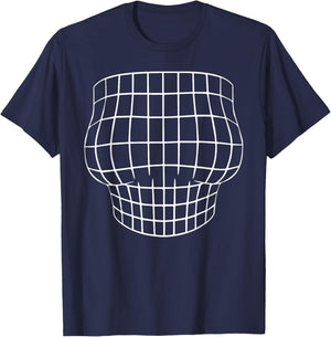 Boobs Optical Illusion Women's Boobs Optical Illusion T-Shirt - T-Shirt | Navy