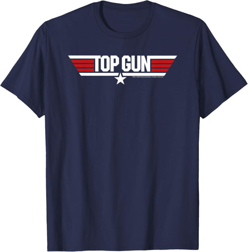 Top Gun White Classic Logo