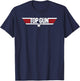 Top Gun White Classic Logo T-Shirt - T-Shirt | Navy