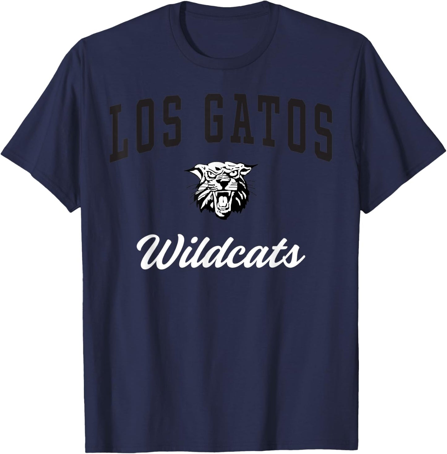 Los Gatos High School Wildcats C3 T-Shirt - T-Shirt | Navy