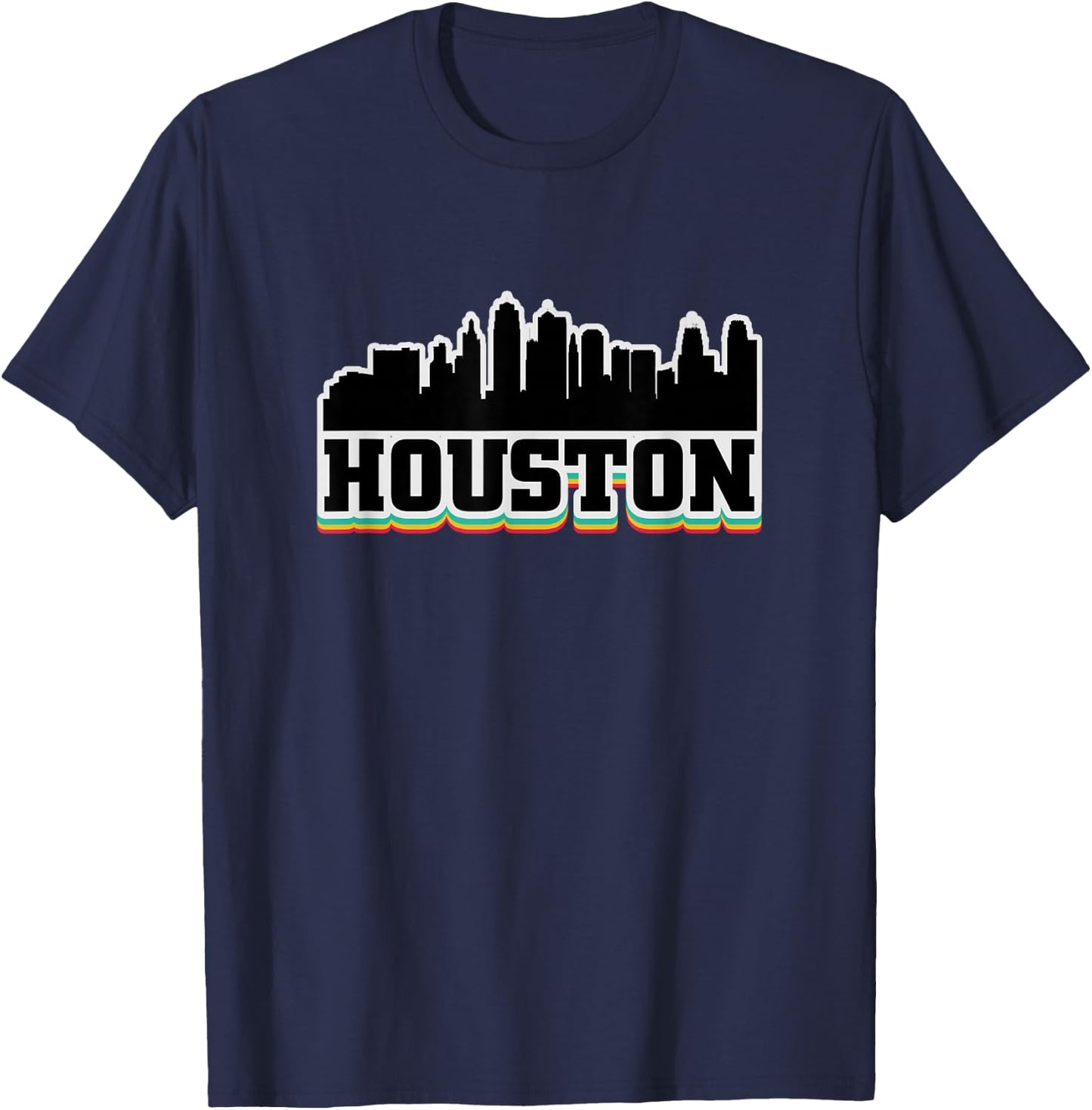 Houston Texas TX Souvenir Graphic Design T Gifts T-Shirt - T-Shirt | Navy