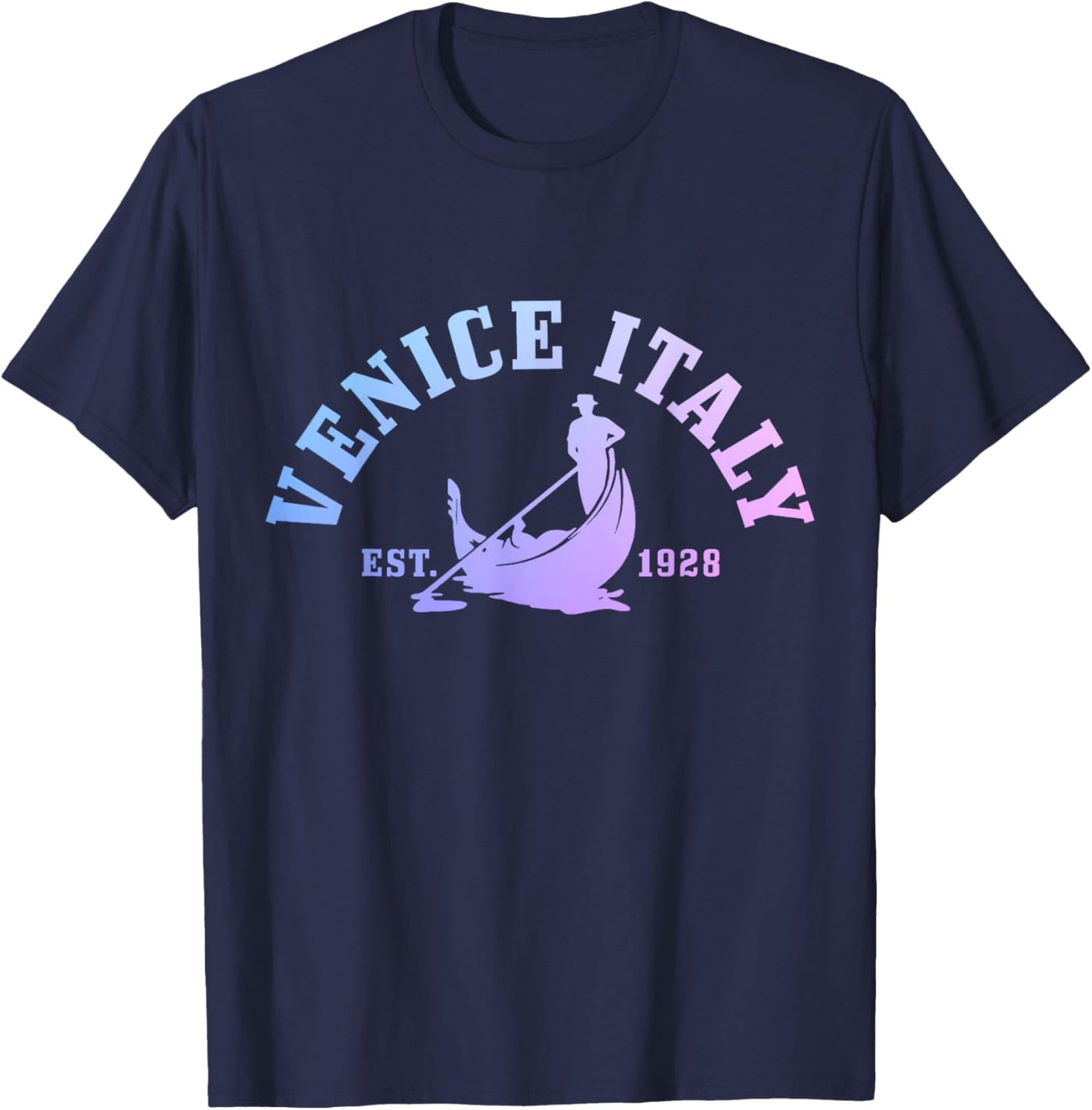 Venice Italy Venezia Italia Vintage Souvenir Italian T-Shirt - T-Shirt | Navy