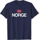 Norge Norway Norwegian Flag T-Shirt - T-Shirt | Navy