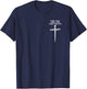 Jesus The Way Truth Life Christian Three Nails Cross T-Shirt - T-Shirt | Navy