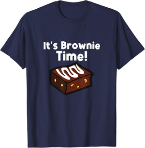 It´s Brownie Time Funny Brownies Chocolate Brownie Baker T-Shirt - T-Shirt | Navy