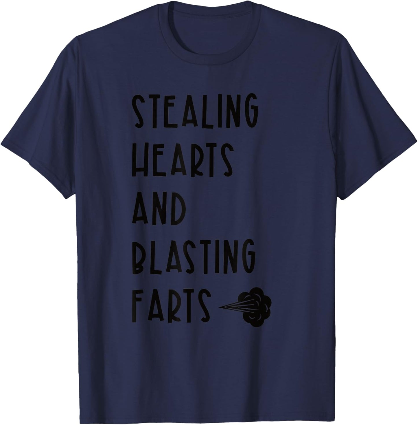 Stealing Hearts and Blasting Farts Fart Cloud T-Shirt - T-Shirt | Navy