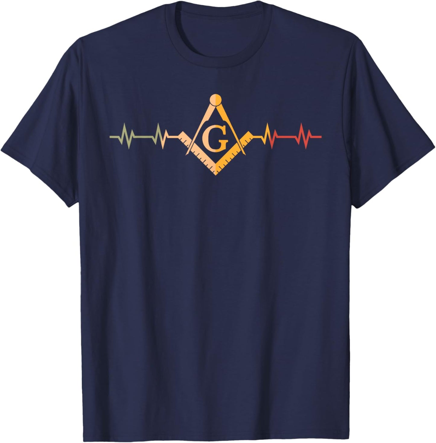 Freimaurer Freimaurer-Kompass für Freimaurer T-Shirt - T-Shirt | Navy