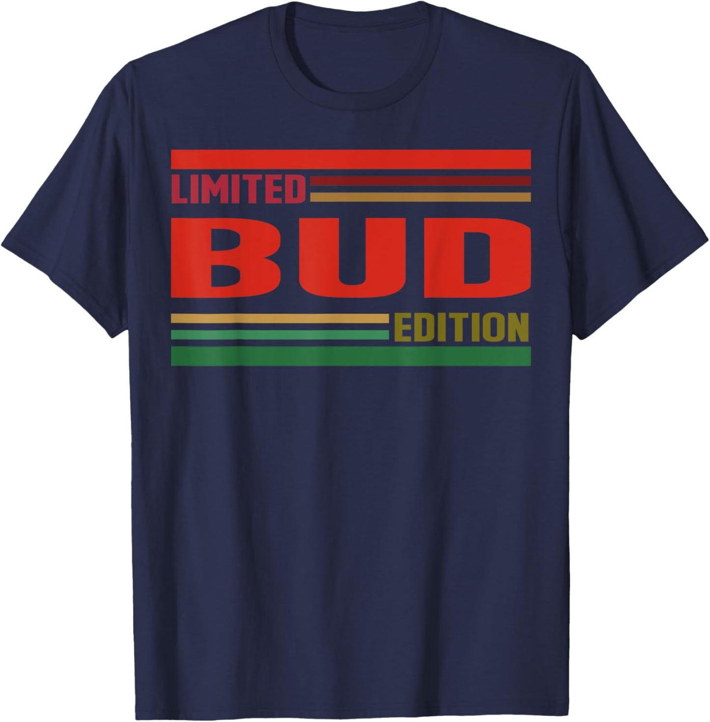 BUD Limited Edition Shirt BUD Name Personalized T-Shirt - T-Shirt | Navy