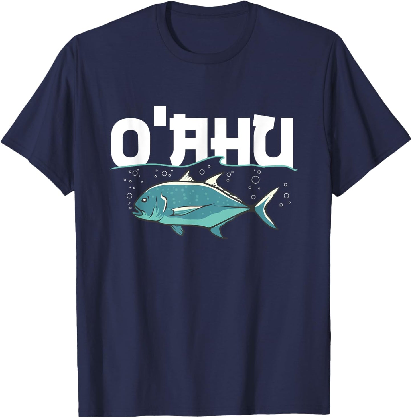 O'AHU Design for a Ulua expert T-Shirt - T-Shirt | Navy