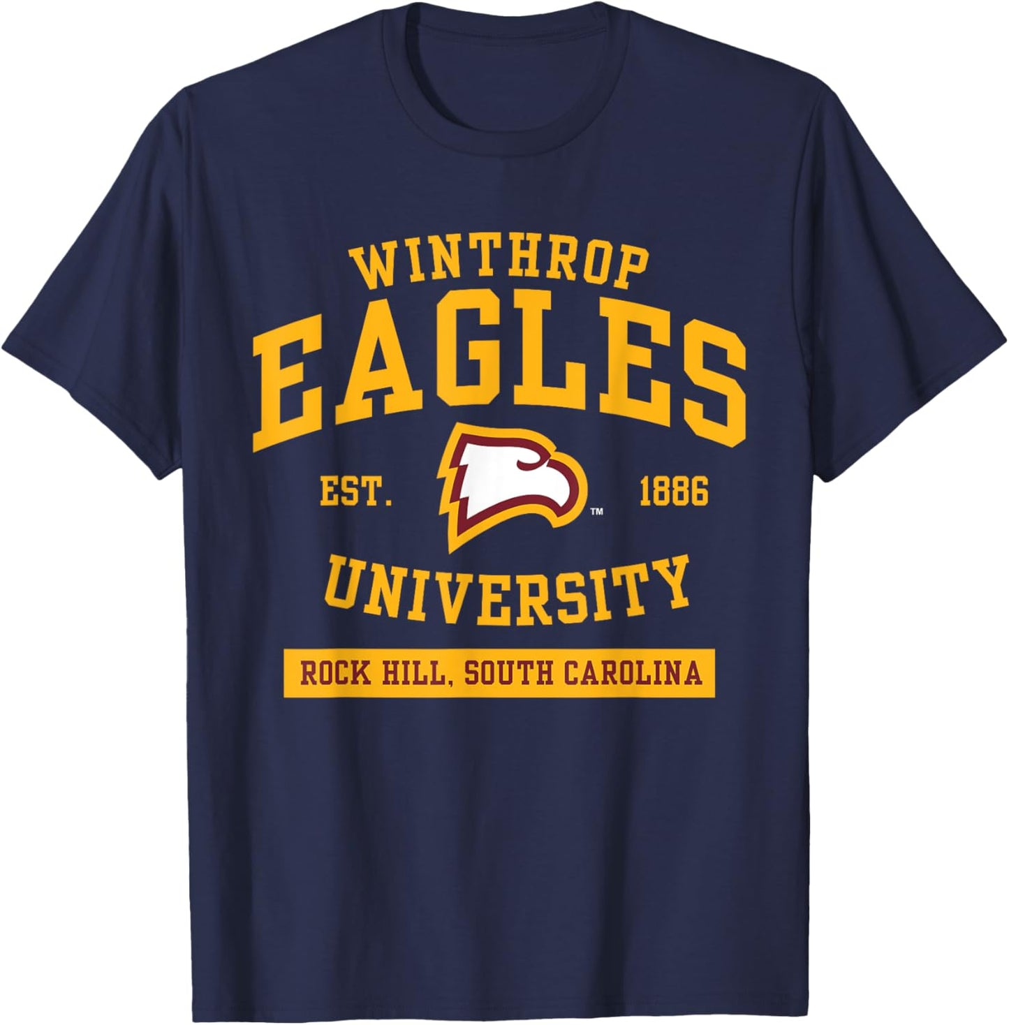 Winthrop Eagles | Official NCAA Merch | NCAFWNT04 T-Shirt - T-Shirt | Navy