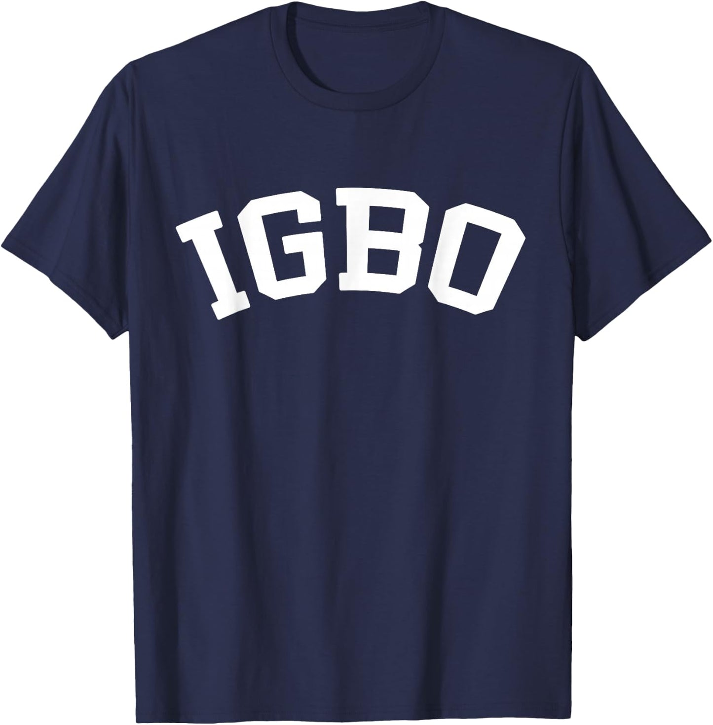IGBO Nigerian Culture College Letters T-Shirt - T-Shirt | Navy