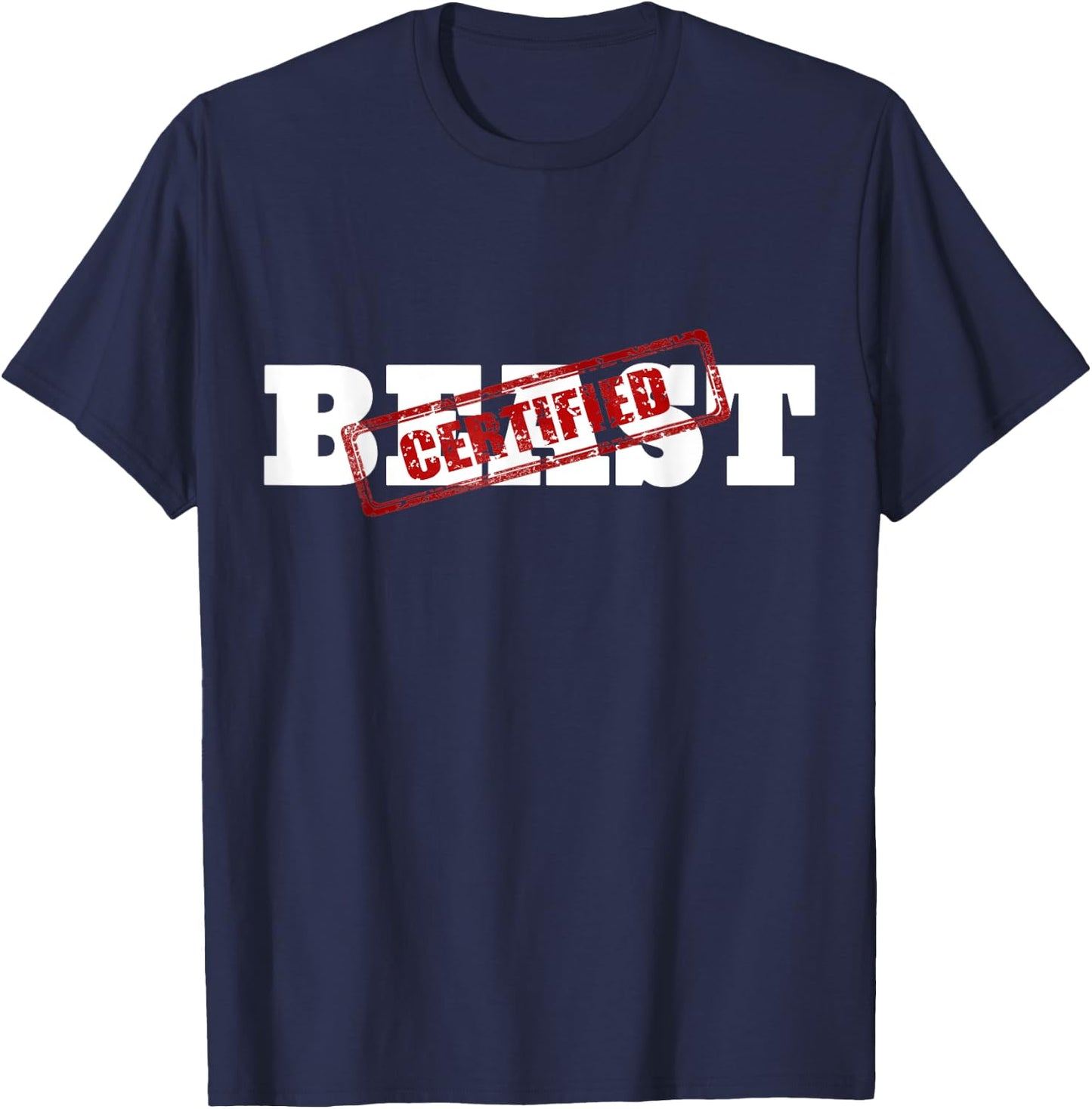 Certified BEAST Athletic Workout Fitness T-Shirt - T-Shirt | Navy