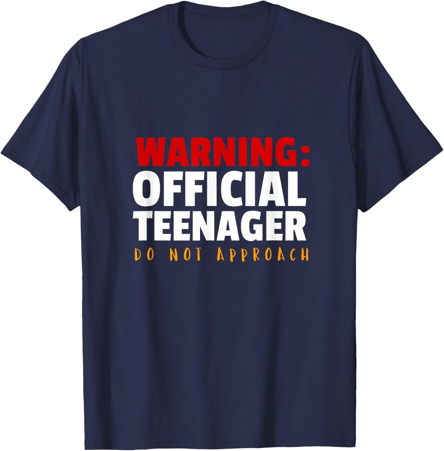 Official Teenager 13 Year Old Funny 13th Birthday Gift T-Shirt - T-Shirt | Navy