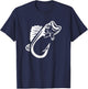 Cool Fishing Hook Fish Walleye Fishing Hooks Fisherman T-Shirt - T-Shirt | Navy