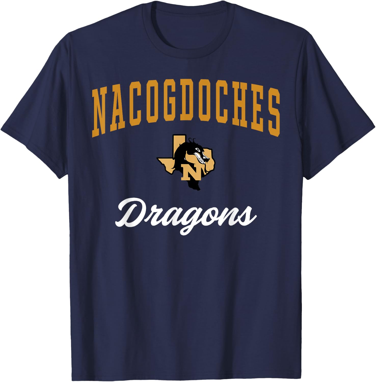 Nacogdoches High School Dragons C3 T-Shirt - T-Shirt | Navy