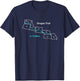 Route Map of The Oregon National Historic Trail T-Shirt - T-Shirt | Navy