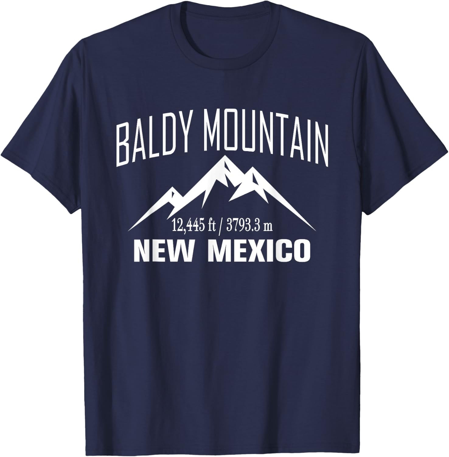 BALDY MOUNTAIN NEW MEXICO Climbing Summit Club Outdoor Gift T-Shirt - T-Shirt | Navy