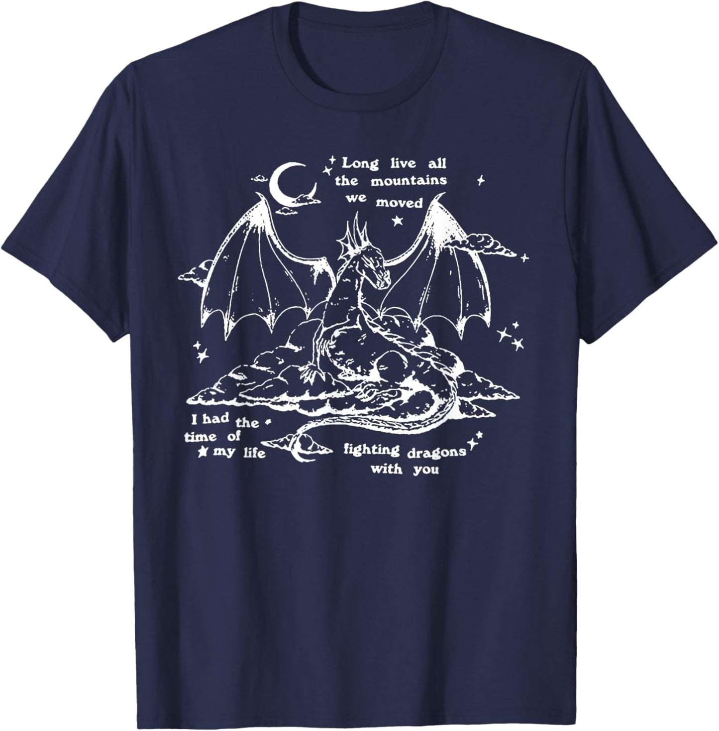 Fighting Dragons with You T-Shirt - T-Shirt | Navy