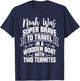 Noah Was Brave To Travel In a Boat With Two Termites Funny T-Shirt - T-Shirt | Navy