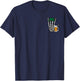Skeleton Rock Hand Bavarian Rocker Oktoberfest Men Boys T-Shirt - T-Shirt | Navy
