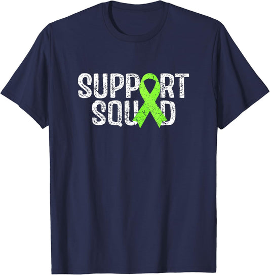 Support Squad Non Hodgkins Lymphoma Awareness T-Shirt - T-Shirt | Navy
