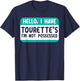I Have Tourette Syndrome Awareness Teal Ribbon Disorder T-Shirt - T-Shirt | Navy
