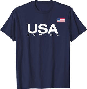 USA Rowing Flag T-Shirt - T-Shirt | Navy