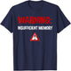 Warning Insufficient Memory Error - Funny Computer Science T-Shirt - T-Shirt | Navy