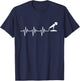 Microphone Heartbeat Funny Singer Singing T Shirt Gift T-Shirt - T-Shirt | Navy