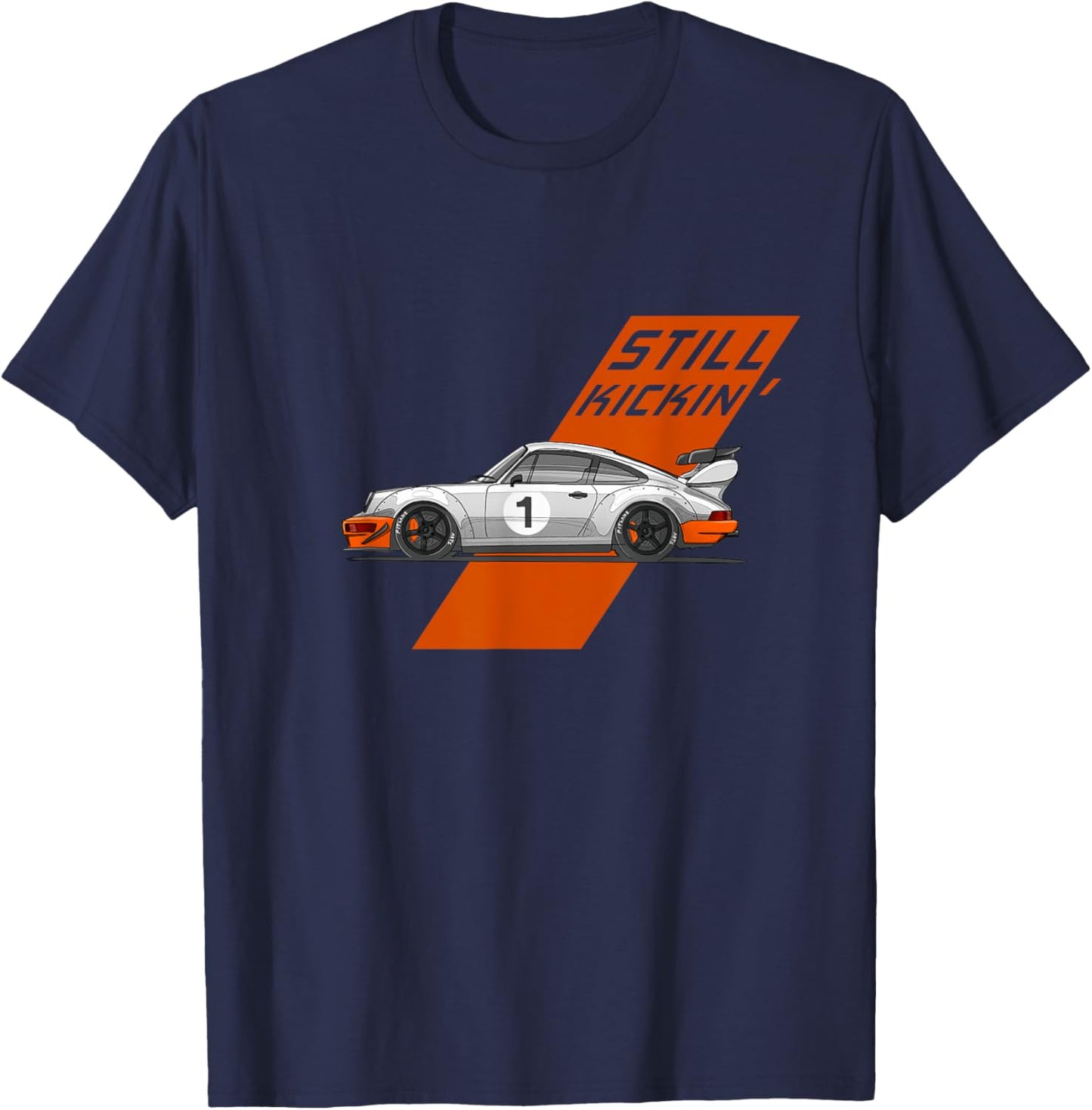 Classic cars Still Kicking cool classic old school car style T-Shirt - T-Shirt | Navy