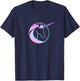 Unicorn Academy Icon and Logo Front and Back Print T-Shirt - T-Shirt | Navy