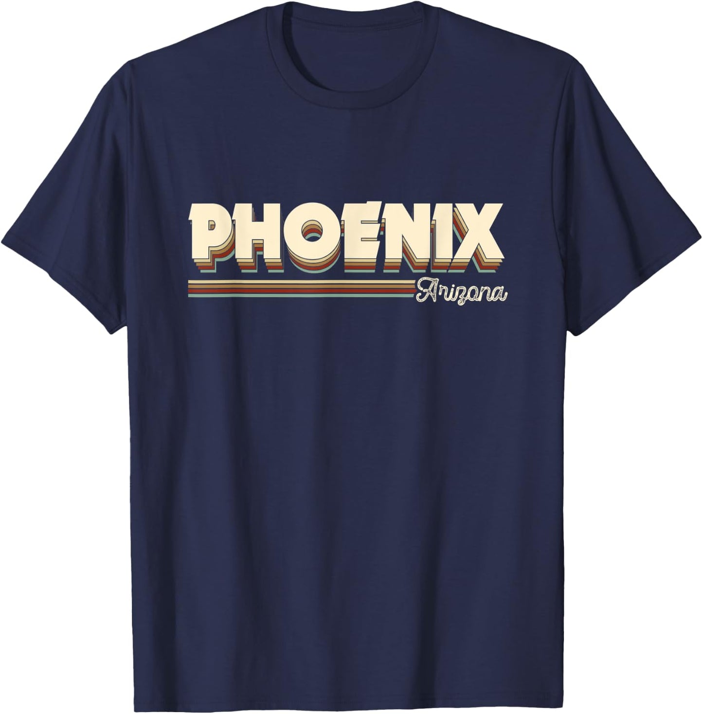 Vintage Phoenix Arizona AZ Gifts Souvenirs Men Women Kids T-Shirt - T-Shirt | Navy